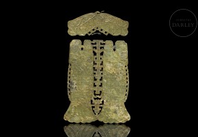 Large jade plaque “Fishes”, Qing dynasty