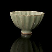 Celadon-glazed lobed bowl, Lonquan Kiln, Song dynasty