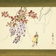 Set of six Chinese paintings ‘Birds and flowers’, 20th century