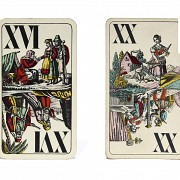 Card game with box. (First half of the 20th century)