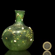 Green glass flask, Tang dynasty