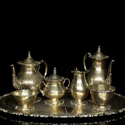 Silver tea and coffee set, Mexico, 20th century