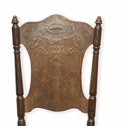 Set of six wooden chairs, Fischel, 19th- 20th century - 1