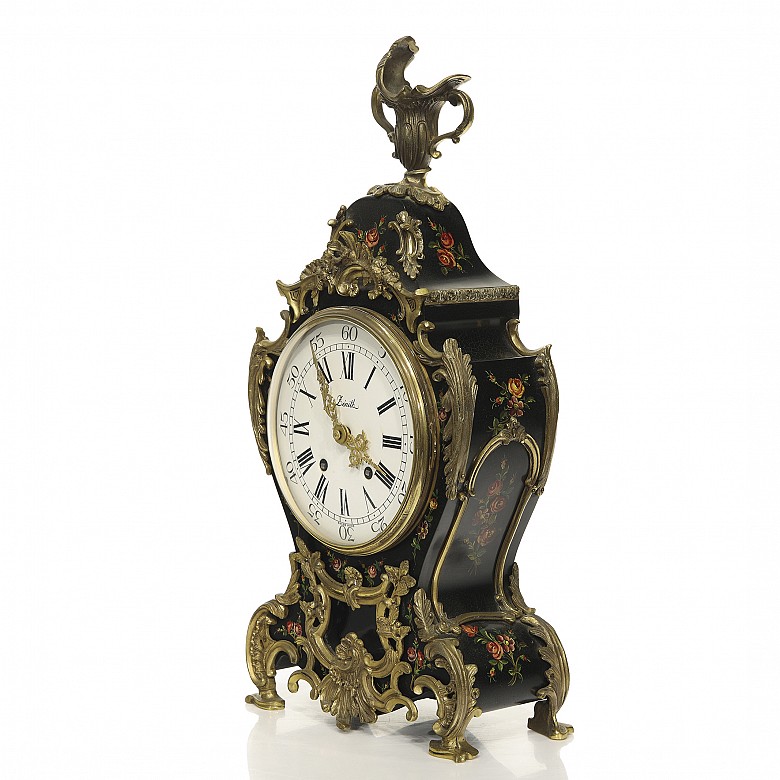 Swiss table clock, Zenith brand, 20th century