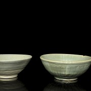 Two glazed pottery bowls, Song dynasty