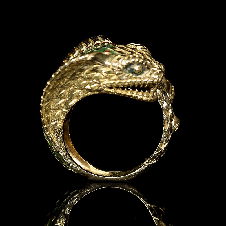 18kt yellow gold ‘Cobra’ ring