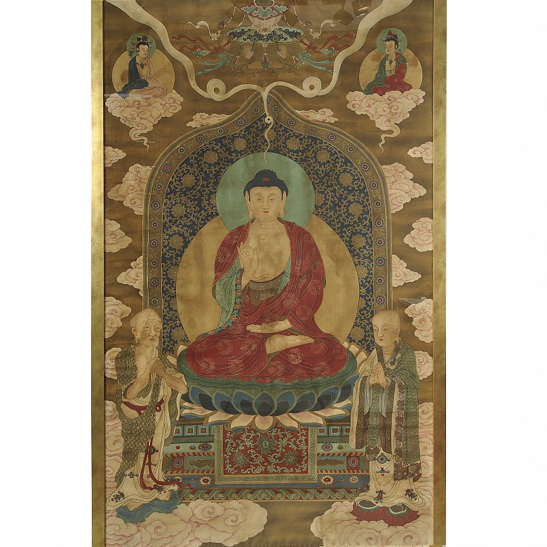 Chinese painting “Shakyamuni”, Qing dynasty