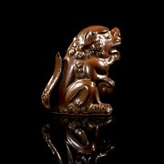 Glazed ceramic figurine ‘Lion Foo’, Jin Style