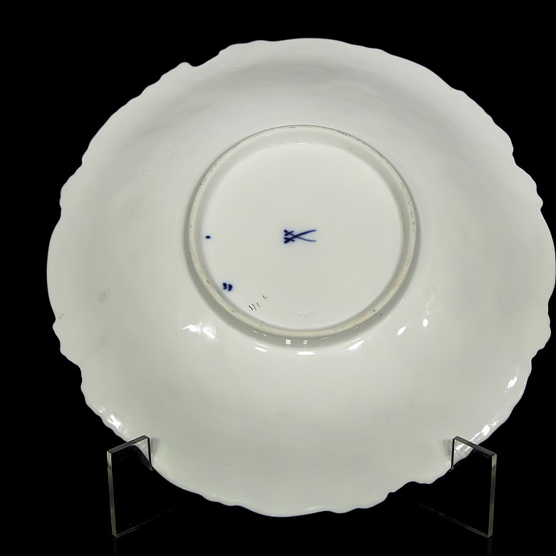 Plato decorativo de porcelana, Meissen s.XIX - XX