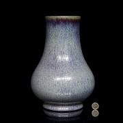 Flambé-glazed ceramic vase, with Yongzheng seal