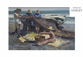 Eustaquio Segrelles del Pilar (1936) “Playa de Valencia”