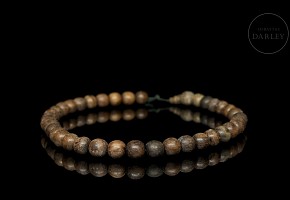 Wooden bead necklace, Qing dynasty