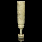 Carved jade ‘Mythical beast’ cup, Warring States period