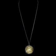 Yellow gold ‘Mother’ medallion