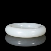 Carved white jade ornament, Qing Dynasty