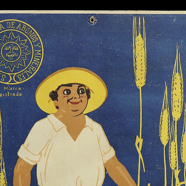 Advertising poster ‘S-A Basque Andalusian Fertilizers and Minerals’, 20th century - 2