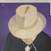 Federico Ribas Montenegro (1890 - 1952) Panel publicitario. Semana del libro Madrid, 1931.