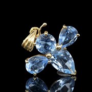 Topaz pendant in yellow gold - 1