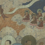 Chinese painting “Buddha and heavenly court”, 20th century