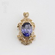 Faller dressing Sapphire blue and gold - 7