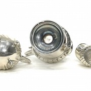 Set of three Spanish silver jugs, 20th century