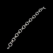 White gold and diamond bracelet