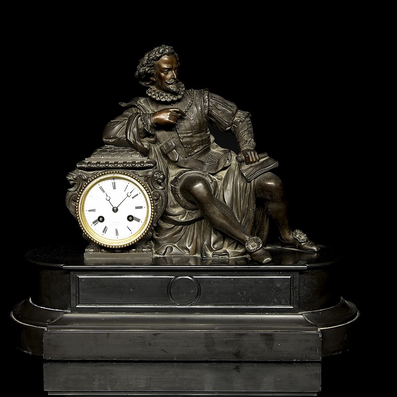 Table clock ‘Reclining Gentleman’, 19th-20th century