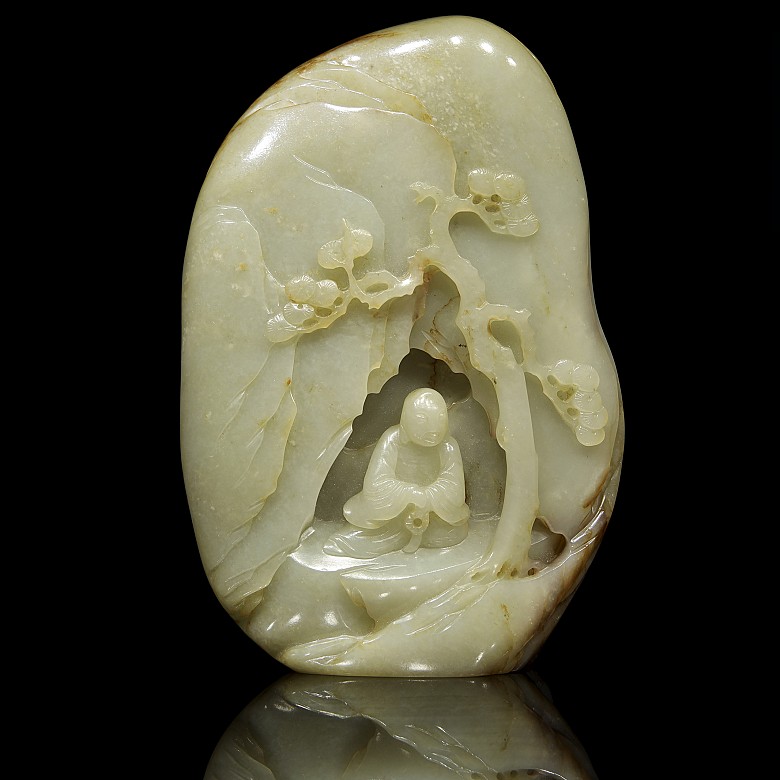 Carved jade figure 