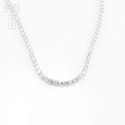 Collar-Riviere in white gold and diamonds 11.39cts