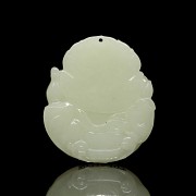 Natural nephrite jade pendant ‘Guanyin’, Qing dynasty