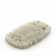 Carved jade plaque.