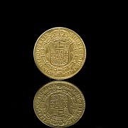 Gold coin ‘King Charles II’, Peru, 18th century