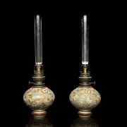 Doulton & Slaters Patent ‘Pair of quinqués’, 20th century