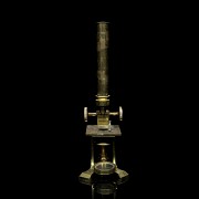 Antique monocular microscope, 19th century