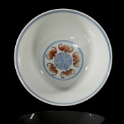 Doucai “Flowers and Birds” bowl, Qing Dynasty