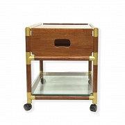 Bubinga wood waitress cabinet