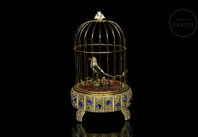 Birdcage with automaton songbird, 19th - 20th century