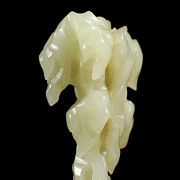 Carved white jade figurine ‘Taihu’, Qing dynasty