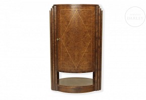 Art Decode elm bar cabinet