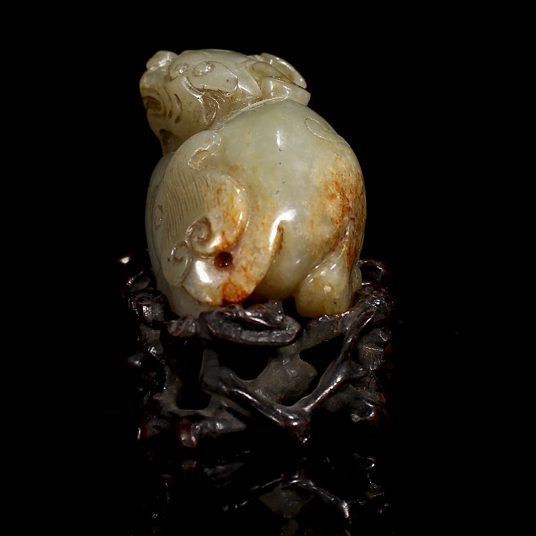 Jade carved “Mythical beast”, Qing dynasty