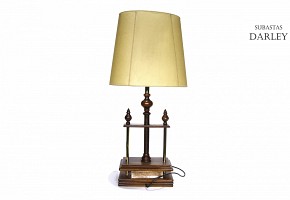 Vintage wooden lamp, Valenti