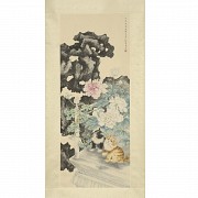 Chinese painting ‘Cats and flowers’, 20th century - 1