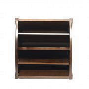 Magazine rack in mahogany wood