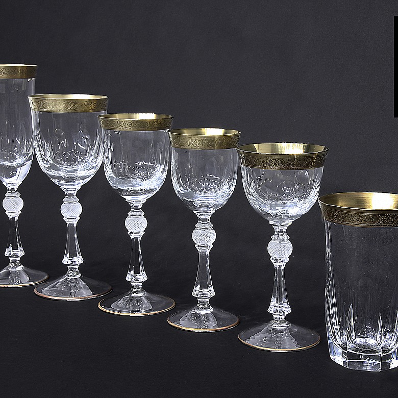 Bohemian crystal glassware 