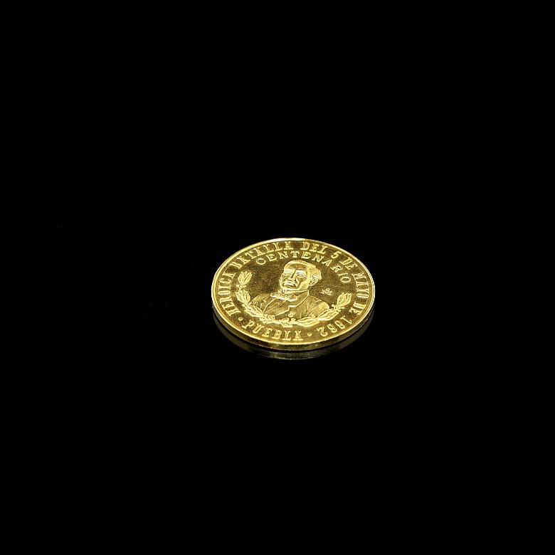 Gold coin ‘Commemorating the Heroic Battle of the 5th of May of Mexico’