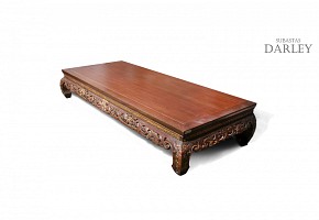 Indochinese bed with carved decoration, 20th century