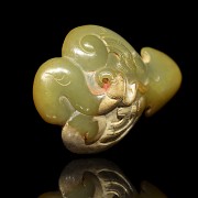 Carved jade 'phoenix' plaque, Western Han dynasty