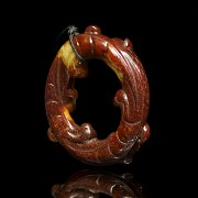 Tail biting dragon hoop, Eastern Han dynasty