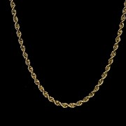 Yellow gold cord chain