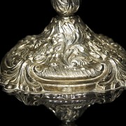 Silver candlestick with five lights, 19th century